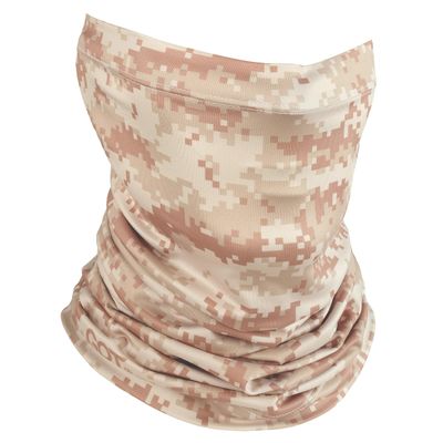 UPF 50+ Fishing Neck Gaiter - UV Face Mask Sun Protection (Digi Sand Camo)