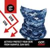 GOT Sports UPF 50+ Fishing Neck Gaiter - UV Face Mask Sun Protection for Men & Women - Camo SPF Face Cover Gator - Fishing, Hunting, Hiking (Digi Navy) view 2