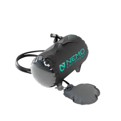 Nemo Equipment Helio Portable Pressure Camp Shower - 11 Liter - Black/Dark Verglas