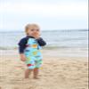 HUAANIUE Baby/Toddler Boy One-Piece Swimsuit UPF 50+ Long Sleeve Swimwear view 3