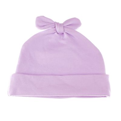My Lello Baby Vintage Rabbit Ears Cotton Beanie Hat - (6-12 Month) - Lavender