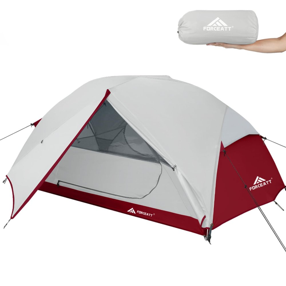 Forceatt Tent 3 Person Camping Tent, Waterproof and Windproof 3-4 Seasons Ultralight Backpack Tent, can be Installed Immediately, Suitable for Hiking, Camping, Outdoor