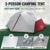 Forceatt Tent 3 Person Camping Tent, Waterproof and Windproof 3-4 Seasons Ultralight Backpack Tent, can be Installed Immediately, Suitable for Hiking, Camping, Outdoor view 2