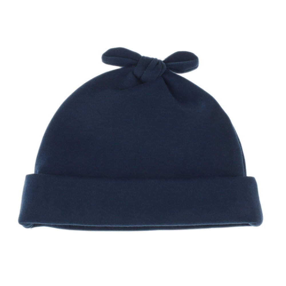My Lello Baby Vintage Rabbit Ears Cotton Beanie Hat - (6-12 Month) - Navy