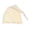 My Lello Baby Ruffle Knotted Tail Cotton Beanie Hat - (0-6 Months) - Ivory view 1
