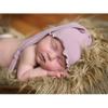 My Lello Baby Ruffle Knotted Tail Cotton Beanie Hat - (0-6 Months) - Ivory view 3