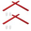 2 Pair Red Replacement Earsocks & Nosepieces Kits for Oakley Square Wire 2 (2014) OO4075 view 1