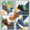 JITUUE Women's Ankle Boots Winter PU Lace Up Cotton Warm Fax-Fur Snow Boots Outdoor Comfort Anti-Slip Waterproof Booties Platform Shoes(Orange,US 8.5) view 3