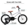 JOYSTAR 18 Inch Kids Bike for Age 5-8 Girls Boys Bikes 5 6 7 8 9 Years Old BMX Style Children Bicycles with Kickstand Birthday Gift Silver view 2