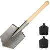 MASTIFF GEARS Battle Wolf Military-Grade Survival Shovel - Heavy Duty Carbon Steel w/Hardwood Handle | All-Weather for Camping, Hiking, Off-Road, Emergency | Digs Dirt/Sand/Snow/Mud (Battle Wolf) view 1