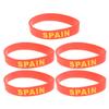 LIOOBO 5pcs Country Flag Silicone Bracelet Unique Rubber Sports Fashion Wristband Game Supplies Hand Band for Sports Game Compatitive Race International Match (Spain) view 1