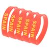 LIOOBO 5pcs Country Flag Silicone Bracelet Unique Rubber Sports Fashion Wristband Game Supplies Hand Band for Sports Game Compatitive Race International Match (Spain) view 2