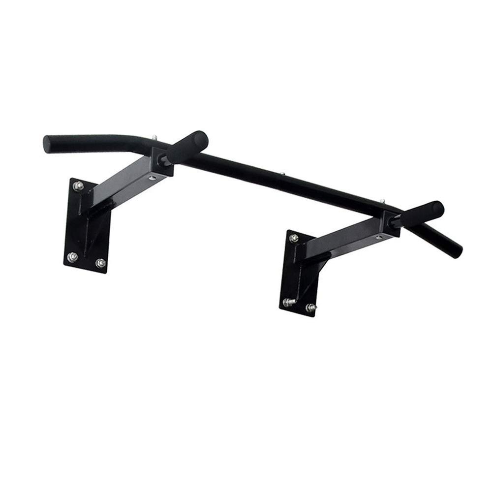 Pull-up Bars AGYH Wall Mounted Horizontal Bar, Hanging Chin Up Station Home Gym Exercise Workout Equipment, Support to 250kg (Color : Black)