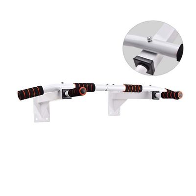 Pull-Up Bars AGYH Wall Mounted Horizontal Bar, Hanging Chin Up Station Home Gym Exercise Workout Equipment, Support to 250kg (Color : White)