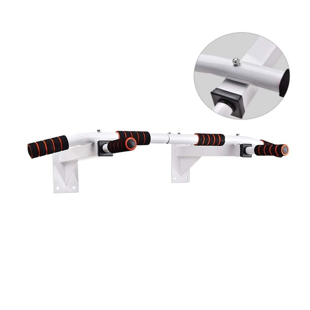 Pull-Up Bars AGYH Wall Mounted Horizontal Bar, Hanging Chin Up Station Home Gym Exercise Workout Equipment, Support to 250kg (Color : White)