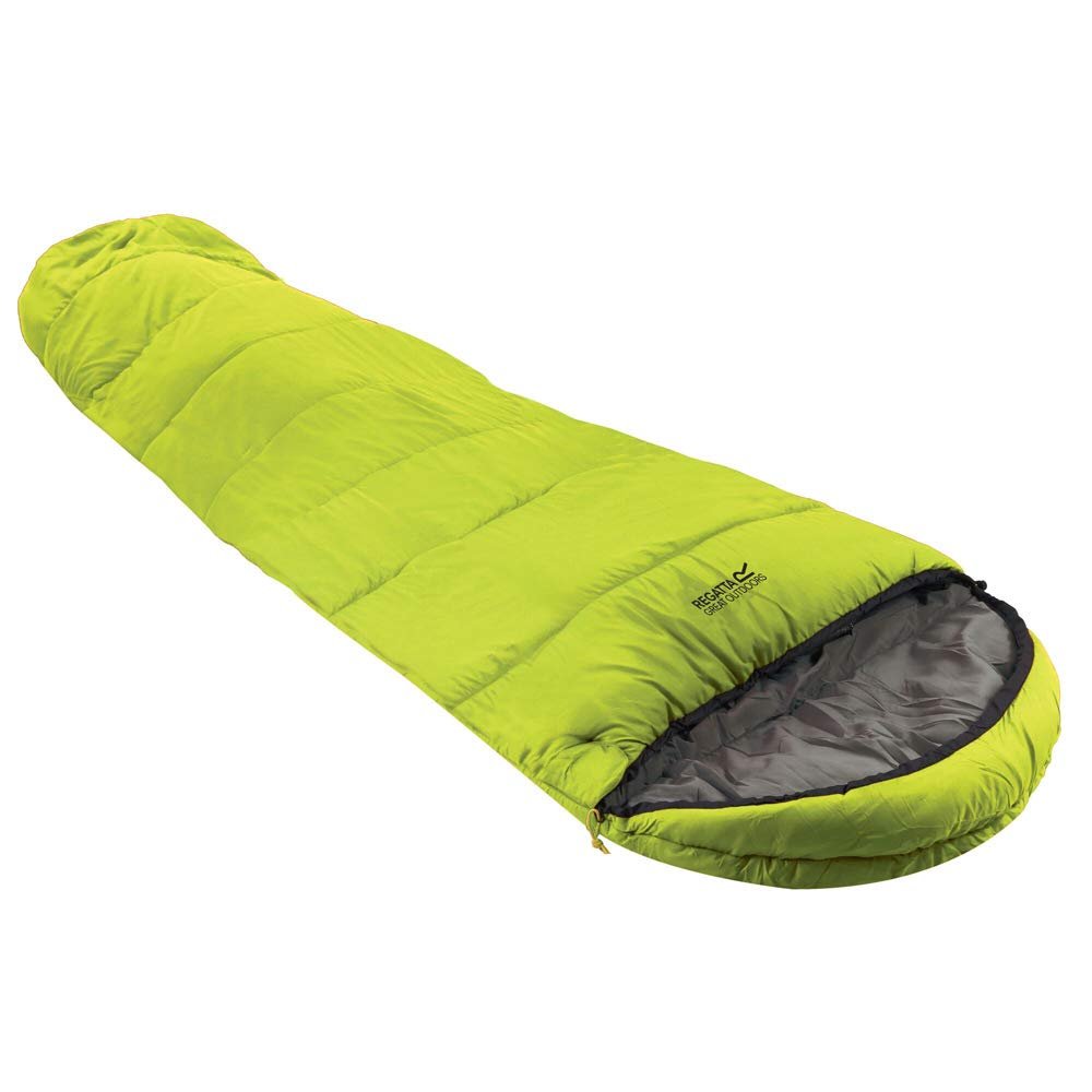 Regatta montegra 200 Mummy Sleeping Bag Citron Green with Heat Insulation for