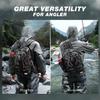 Ghosthorn Fishing Backpack Tackle Sling Bag-Backpack with Rod Holder- Lightweight Tackle Box Fly Fishing Gifts for Men Women (I.Large Black Camouflage) view 2
