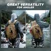 Ghosthorn Fishing Backpack Tackle Sling Bag-Backpack with Rod Holder- Lightweight Tackle Box Fly Fishing Gifts for Men Women (Large Khaki) view 2
