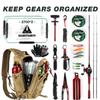 Ghosthorn Fishing Backpack Tackle Sling Bag-Backpack with Rod Holder- Lightweight Tackle Box Fly Fishing Gifts for Men Women (Large Khaki) view 4