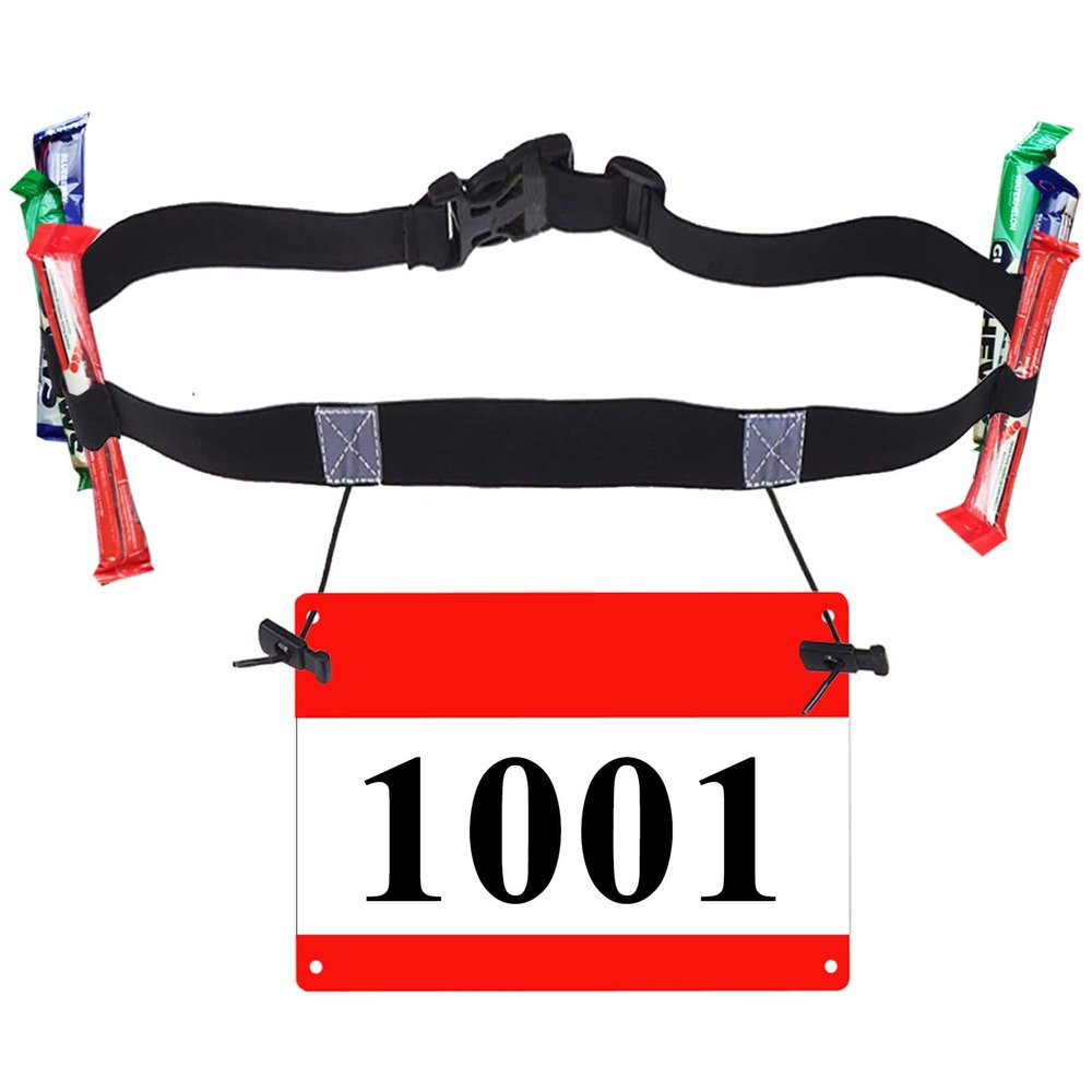 Triathlon Race Belt Triathlon Race Bib Belt for Runners Number Holder