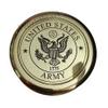 WORLDMART United States Army Personalized Engraved Compass, Mens Gift, Groomsmen Gift, Wedding Gift, Hiking Gift, Corporate Gift. (Brass Finish Only Compass) view 2
