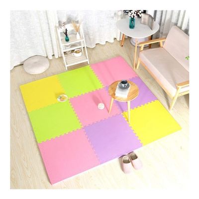 ALGFree Bedroom Bedside Baby Anti-Fall Foam Puzzle Play Mat Living Room Climbing Mat Crawling Mat Thicken Splice Interlocking Floors Tiles, Free Combination (Color : C, Size : 50x50x2.5cm-4 PCS)