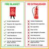 SKAMZ Fire Blanket 4 Pack - 47" x 47" Prepared Emergency Fire Blanket for Home and Kitchen, RV, Grill, Fireplace, Safe & Easy for Young Adults and Elderly view 4