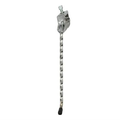 Alta Bicycle Square Twisted Bike Kickstand Center Mount Chrome, Multiple Sizes & Colors (Chrome, 9")