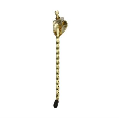 Alta Bicycle Square Twisted Bike Kickstand Center Mount Chrome, Multiple Sizes & Colors (Gold, 7-1/2")