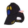 Trade Winds Embroidered Black EMS Emergency Medical Service Baseball Style Cap Hat view 2