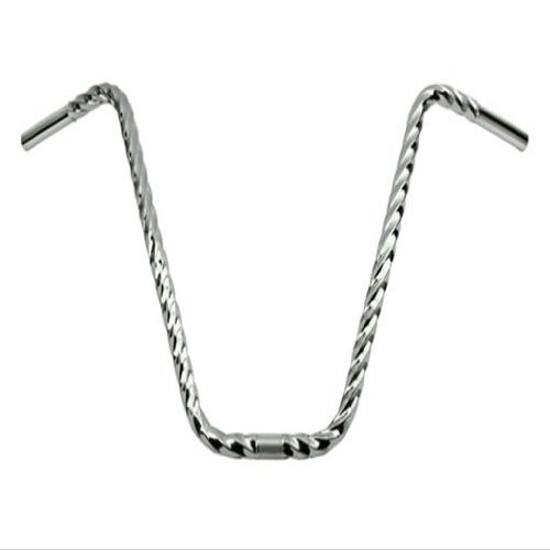 Alta Bicycle 16" Square Twisted Lowrider 25.4mm Bike Handle Bars (Chrome)