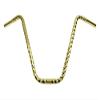 Alta Bicycle 16" Square Twisted Lowrider 25.4mm Bike Handle Bars (Gold) view 1