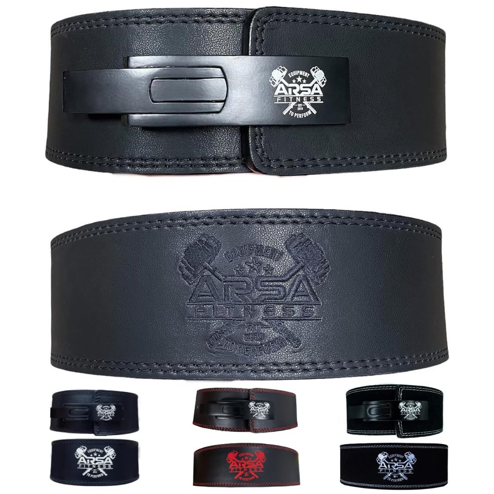 Arsa Fitness Weight Lifting Lever Belt | Lever Adjustable - Nighthawk (Medium)