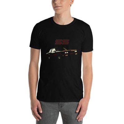 1986 Chevy Monte Carlo SS Short-Sleeve Unisex T-Shirt Black
