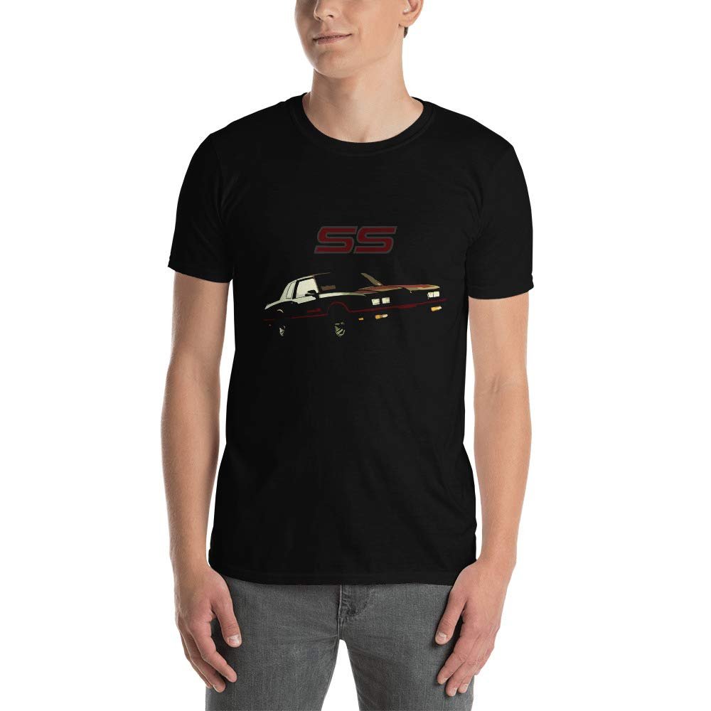 1986 Chevy Monte Carlo SS Short-Sleeve Unisex T-Shirt Black