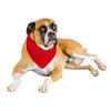 Jordefano Solid Polyester Dog Neckerchief Triangle Bibs - Extra Large (Red) view 1