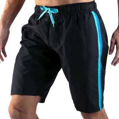 Kanu Surf Men's Mirage Swim Trunks (Regular & Extended Sizes), Tivoli Black, Medium