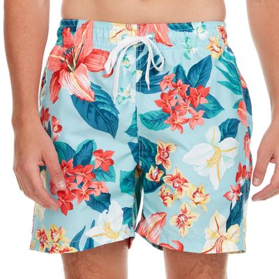 Kanu Surf Men's Havana Swim Trunks (Regular & Extended Sizes), Newport Lt Blue, XX-Large