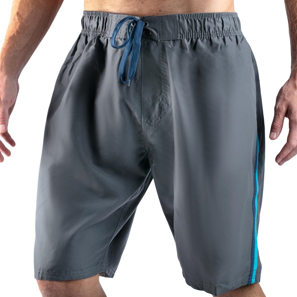 Kanu Surf Men's Mirage Swim Trunks (Regular & Extended Sizes), Tivoli Charcoal, Large