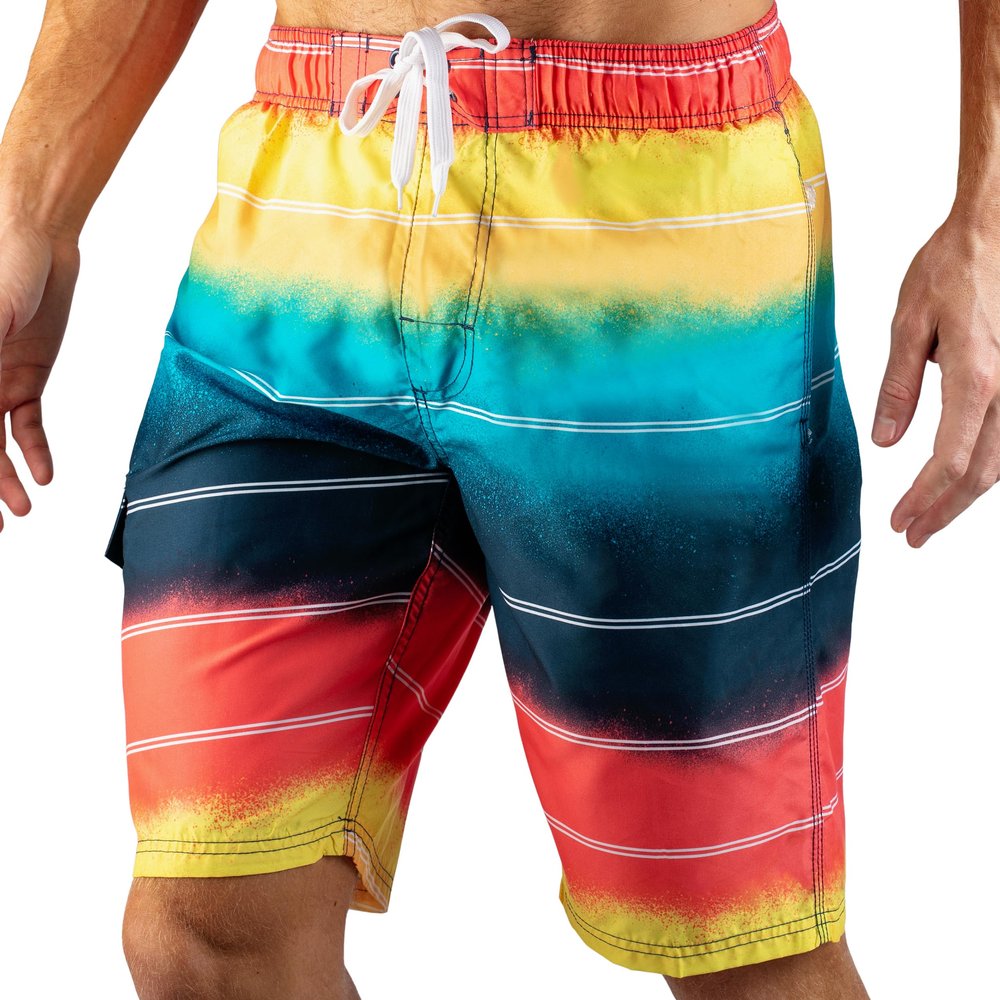 Kanu Surf Men's Flex Swim Trunks (Regular & Extended Sizes), Apollo Multi, Medium