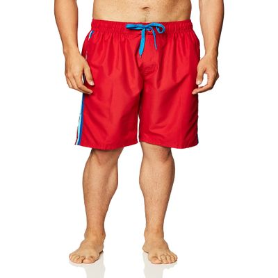 Kanu Surf Men's Mirage Swim Trunks (Regular & Extended Sizes), Tivoli Red, Medium