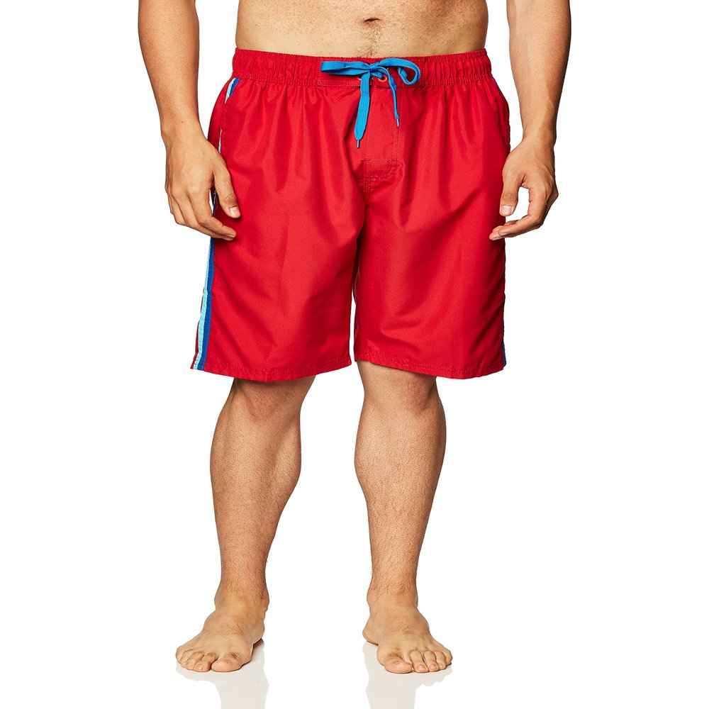 Kanu Surf Men's Mirage Swim Trunks (Regular & Extended Sizes), Tivoli Red, Medium