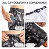 Kanu Surf Men's Mirage Swim Trunks (Regular & Extended Sizes), Camo Flag Black, X-Large view 3