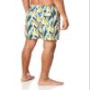 Kanu Surf Men's Riviera Swim Trunks (Regular & Extended Sizes), Seagrass Navy/Orange, X-Large view 3