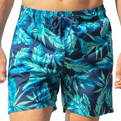 Kanu Surf Men's Riviera Swim Trunks (Regular & Extended Sizes), Coastline Navy, Medium