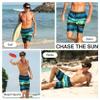 Kanu Surf Mens, Barracuda Swim Trunks (Regular & Extended Sizes), Nova Navy/Green, 5X view 2