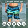 Kanu Surf Mens, Barracuda Swim Trunks (Regular & Extended Sizes), Nova Navy/Green, 5X view 3