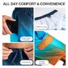 Kanu Surf Men's Swim Trunks (Regular & Extended Sizes), Mirage Navy/Orange, X-Large view 3