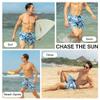 Kanu Surf Men's Riviera Swim Trunks (Regular & Extended Sizes), Coastline Alaska Blue, Medium view 2