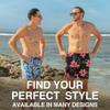 Kanu Surf Men's Riviera Swim Trunks (Regular & Extended Sizes), Coastline Alaska Blue, Medium view 3